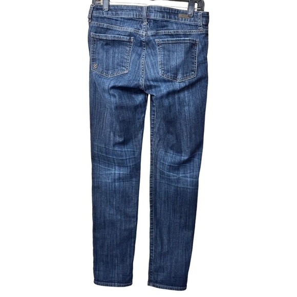 KUT FROM THE KLOTH Size 2 Dark Wash Jeans Style #KP494MS1 Straight Leg Mid Rise - Picture 2 of 12